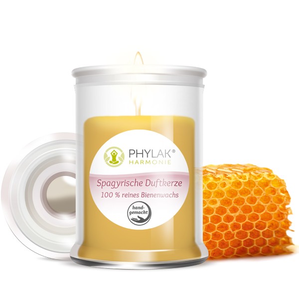 Spagyrische Duftkerze 'Flower Power' - „Haus des Seins“